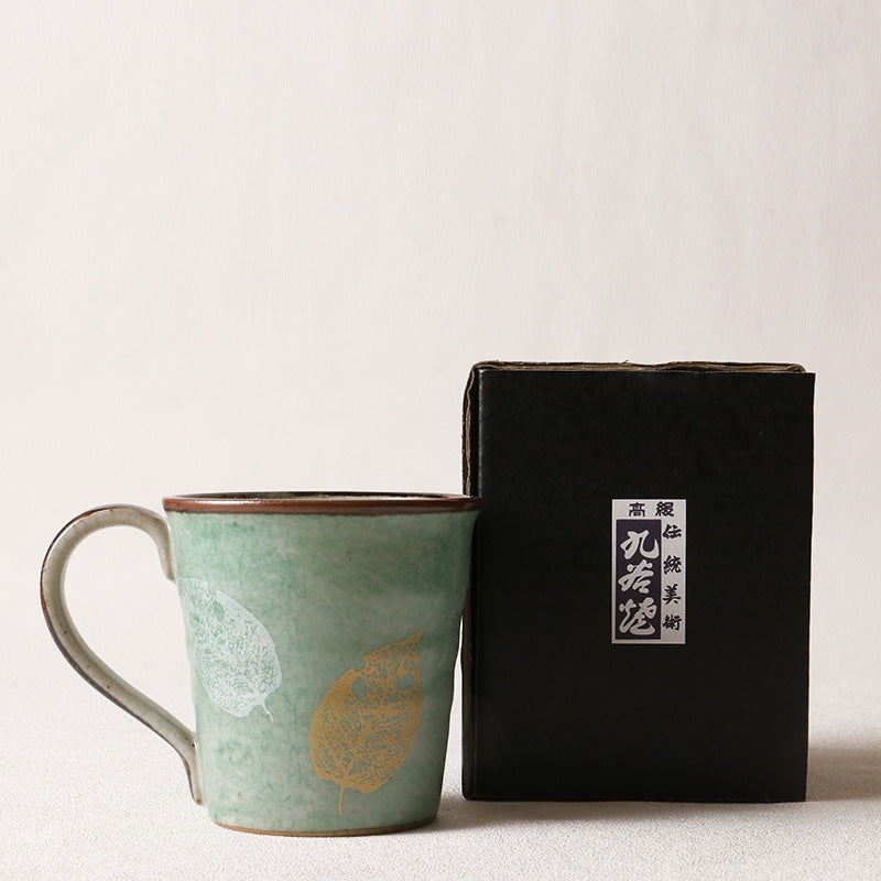 Gold Foil Coffee Mug - Ceramic Water Cup with Multiple Styles