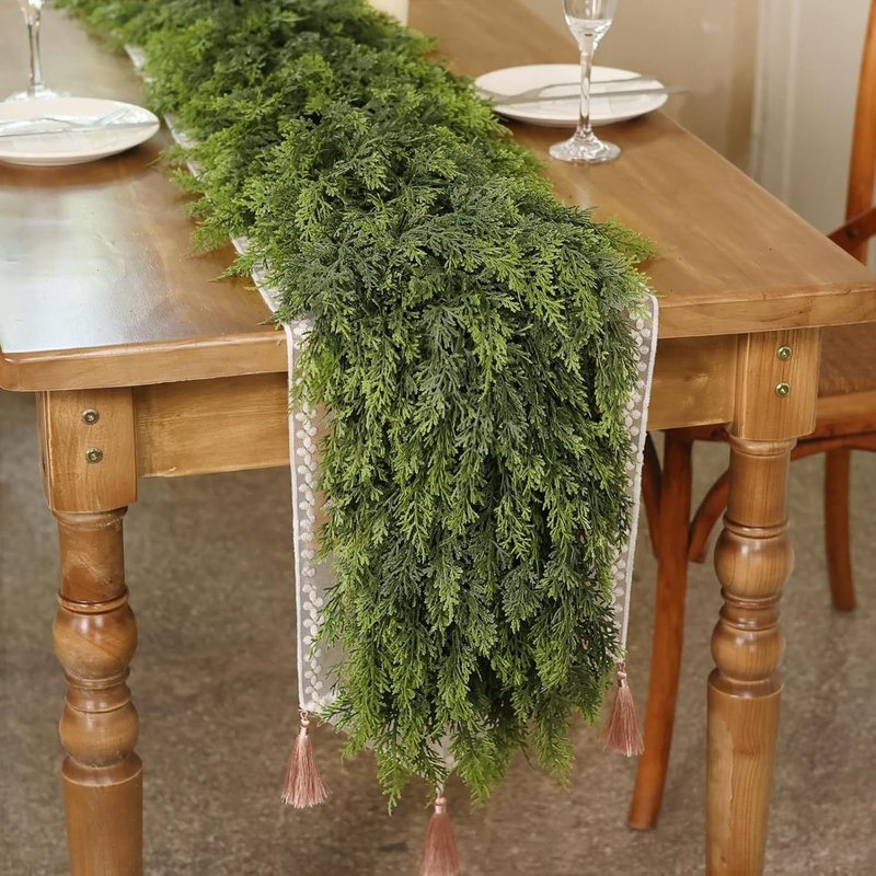 Thickened Cedar Rattan Christmas Decorations Pine and Cypress Set
