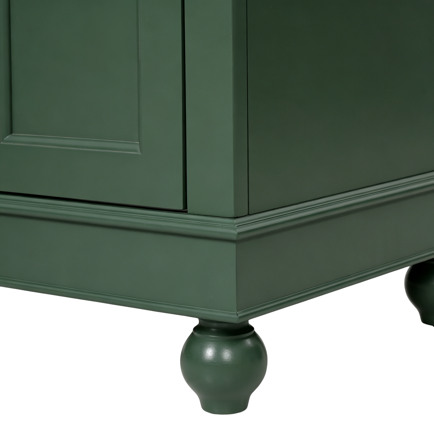 24 Inch Green Modern Bathroom Vanity Cabinet with Soft-Closing Storage