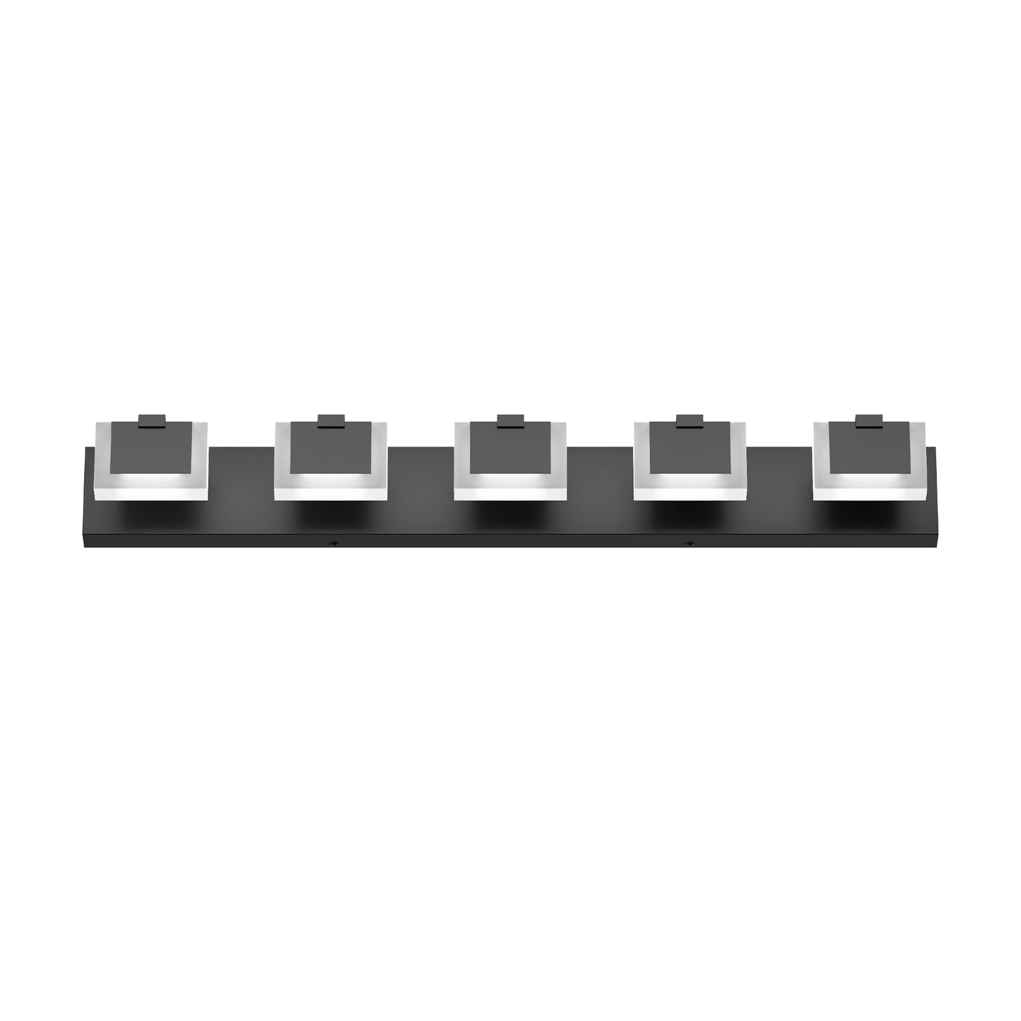 Modern Black LED Vanity Light Fixture - Up and Down Design
