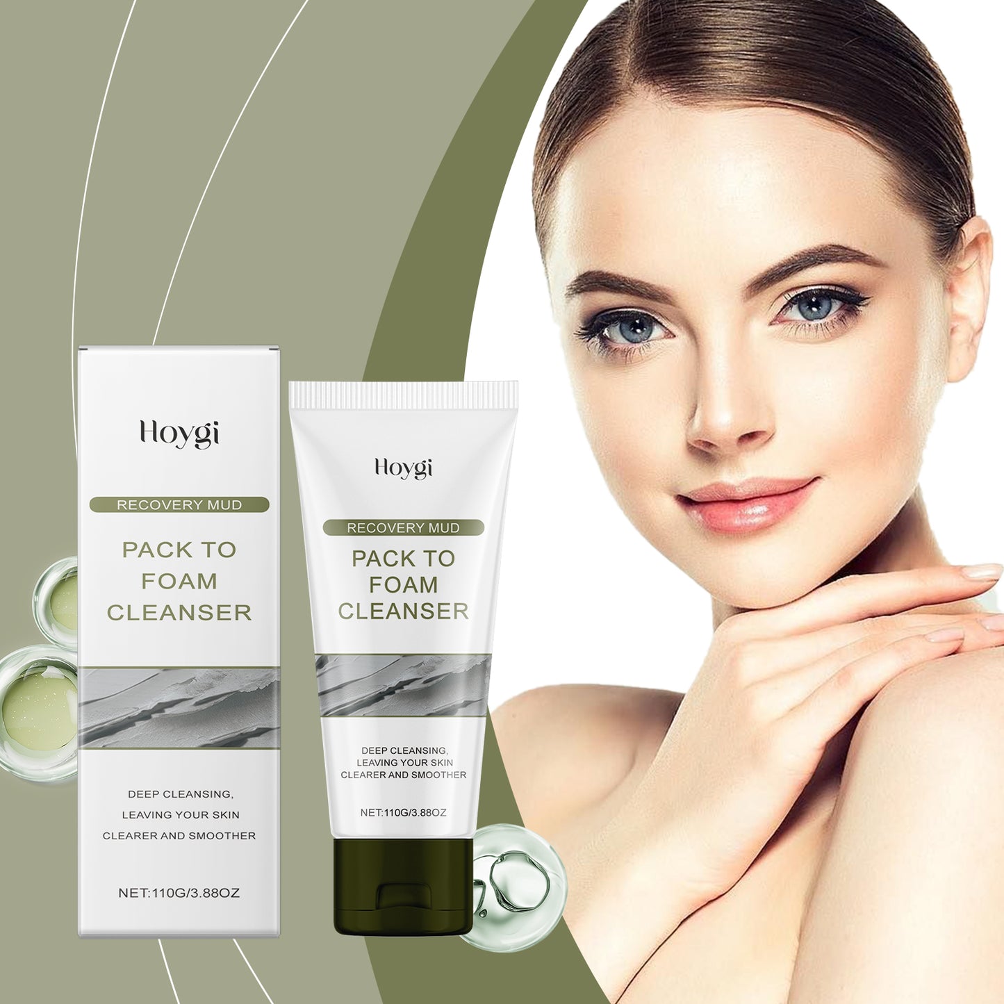 Firming Cleansing Mud Mask with Kaolin & Willow Bark Extract - Multi-Size