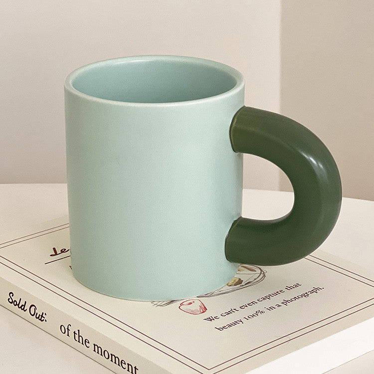 Ceramic Contrast Color Mug - 300ML Home Drinkware for Kitchen & Dining