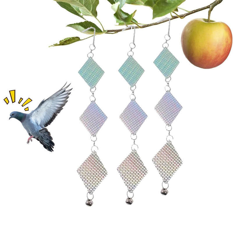 Bird Repellent Reflective Discs Set - Pigeon Crow Swallow Deterrent, Wind-Spin, UV Resistant, 24pcs