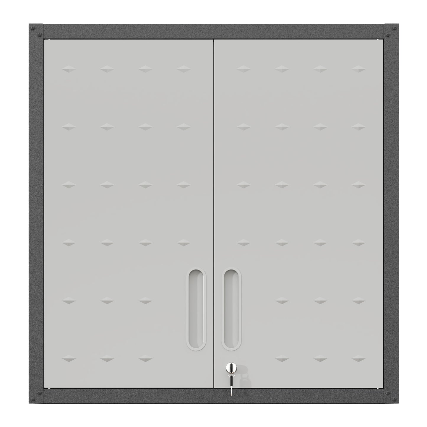 Metal Wall-Mounted Tool Storage Cabinet With Locking Door And 1 Shelf