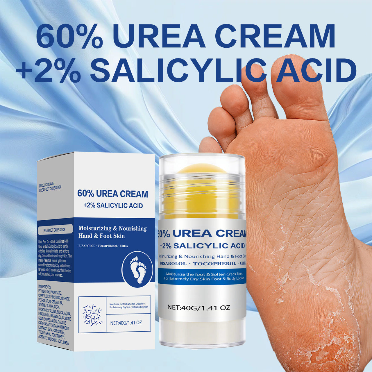Foot Cream for Crack Relief and Moisturizing - Repairing Heel Softener