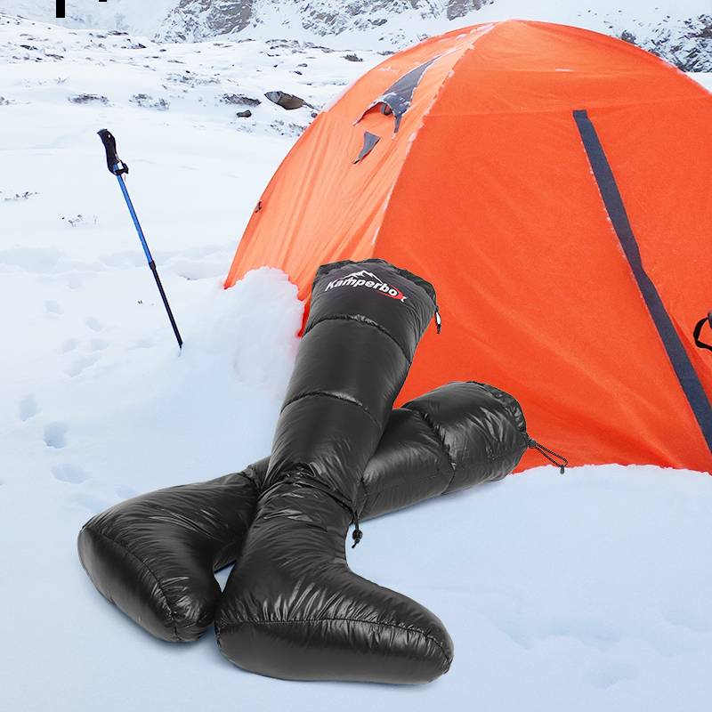 Camping Down Socks - Warm & Comfortable Sleeping Bag Socks