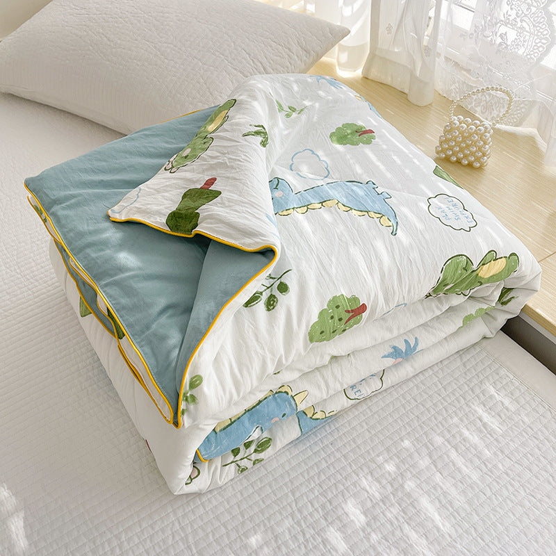 Cotton & Soybean Fiber Summer Quilt - Multiple Sizes & Patterns
