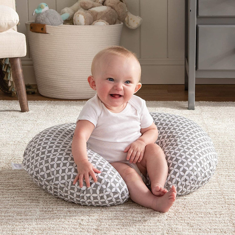 U-Shaped Nursing & Breastfeeding Pillow Cover with Detachable Print