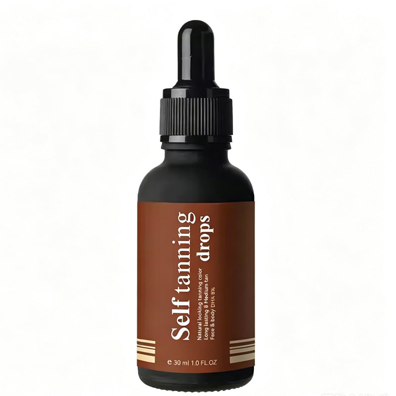 Organic Self Tanning Drops - 30ml Buildable Sunless Serum for Face & Body