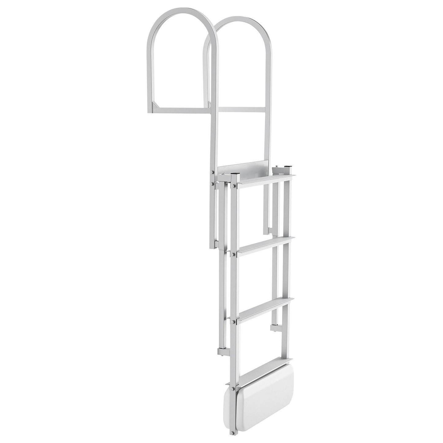Retractable Aluminum Dock Ladder 4 Steps Marine Pool Boat Swim Accessory