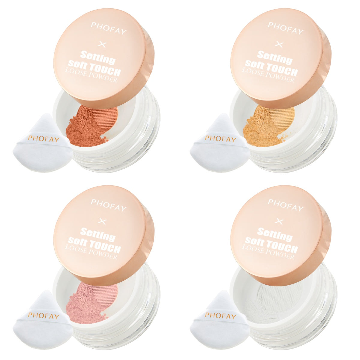 Soft Touch Loose Setting Powder - Long-Lasting Mattifying Face Makeup