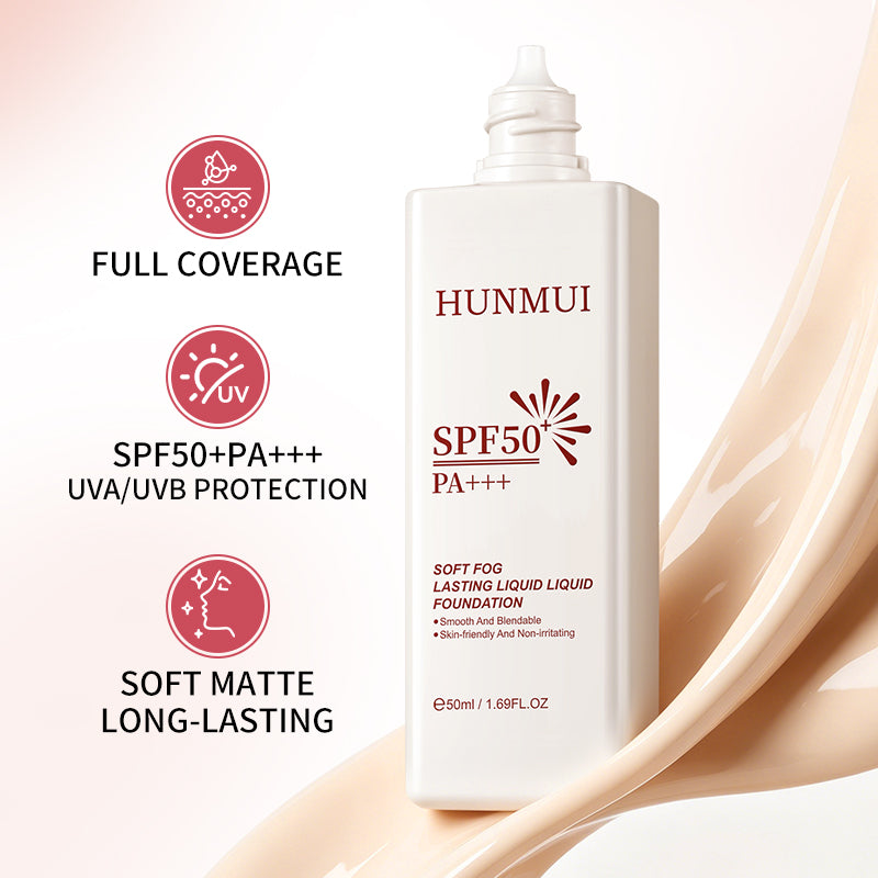 Long-Lasting SPF 50 Sunscreen Foundation 50ml Facial Sun Protection
