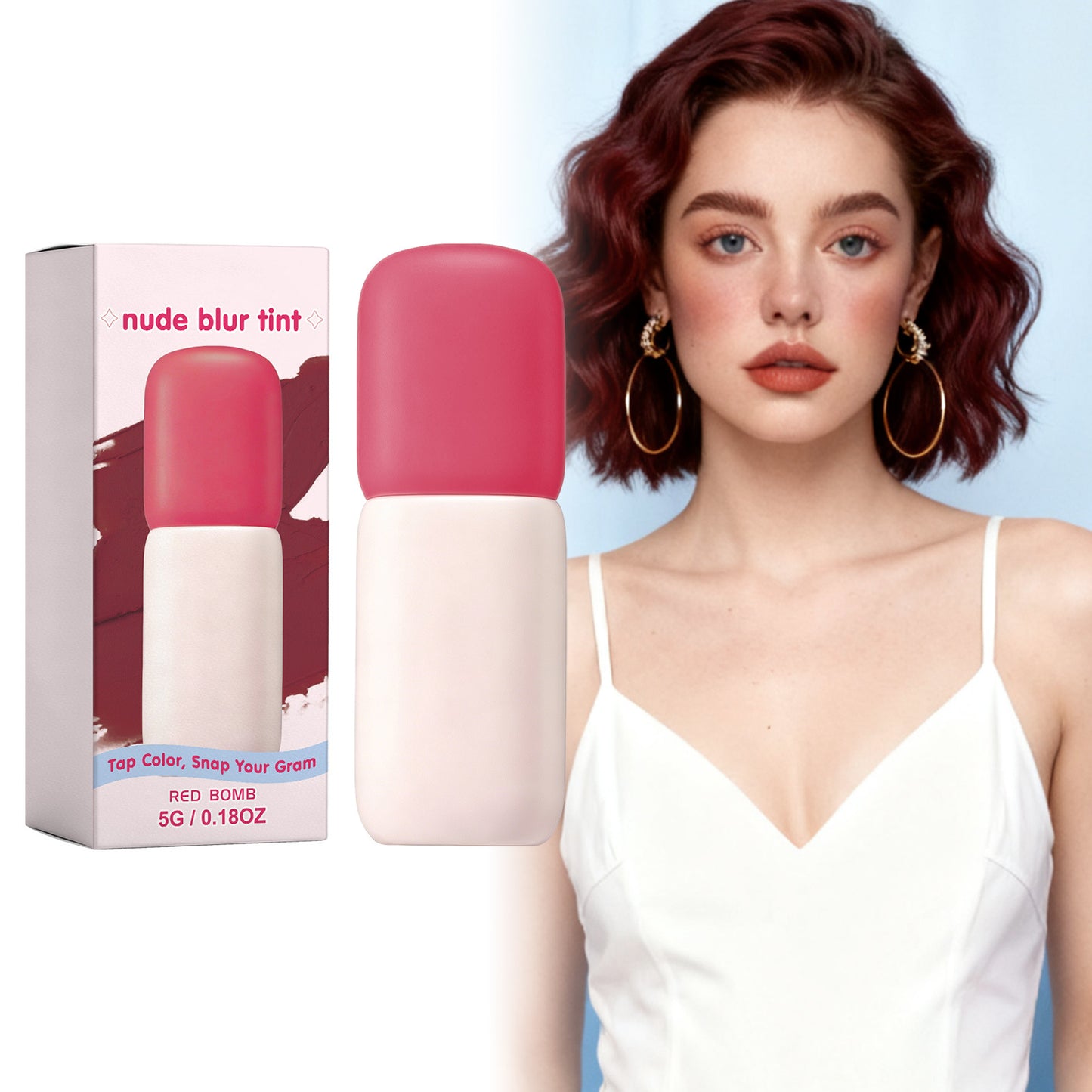 Matte Blush Lip Gloss 5g - Hydrating Lip Makeup for All