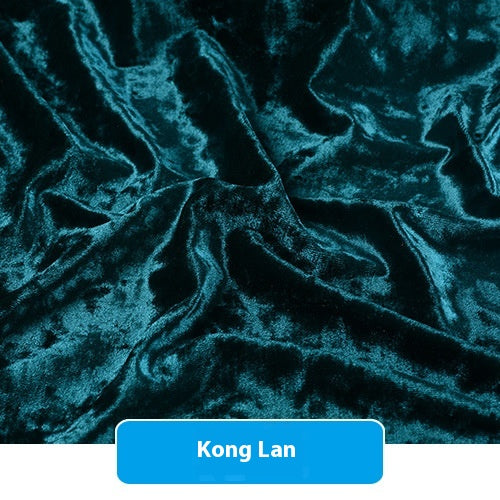 Multicolor Stretch Diamond Velvet Fabric for Craft & Upholstery - 1m, 150D