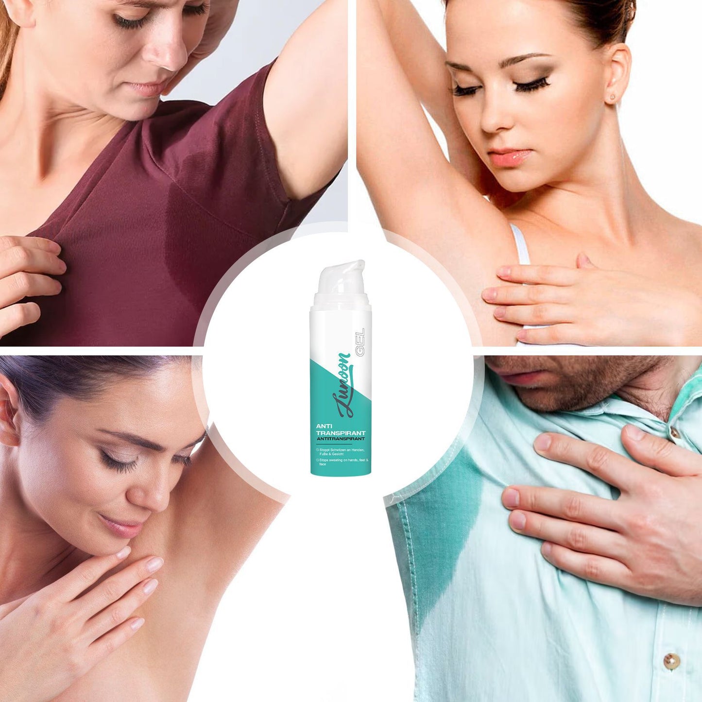 Antiperspirant Lotion and Spray Set - Herbal Fragrance, Multiple Sizes