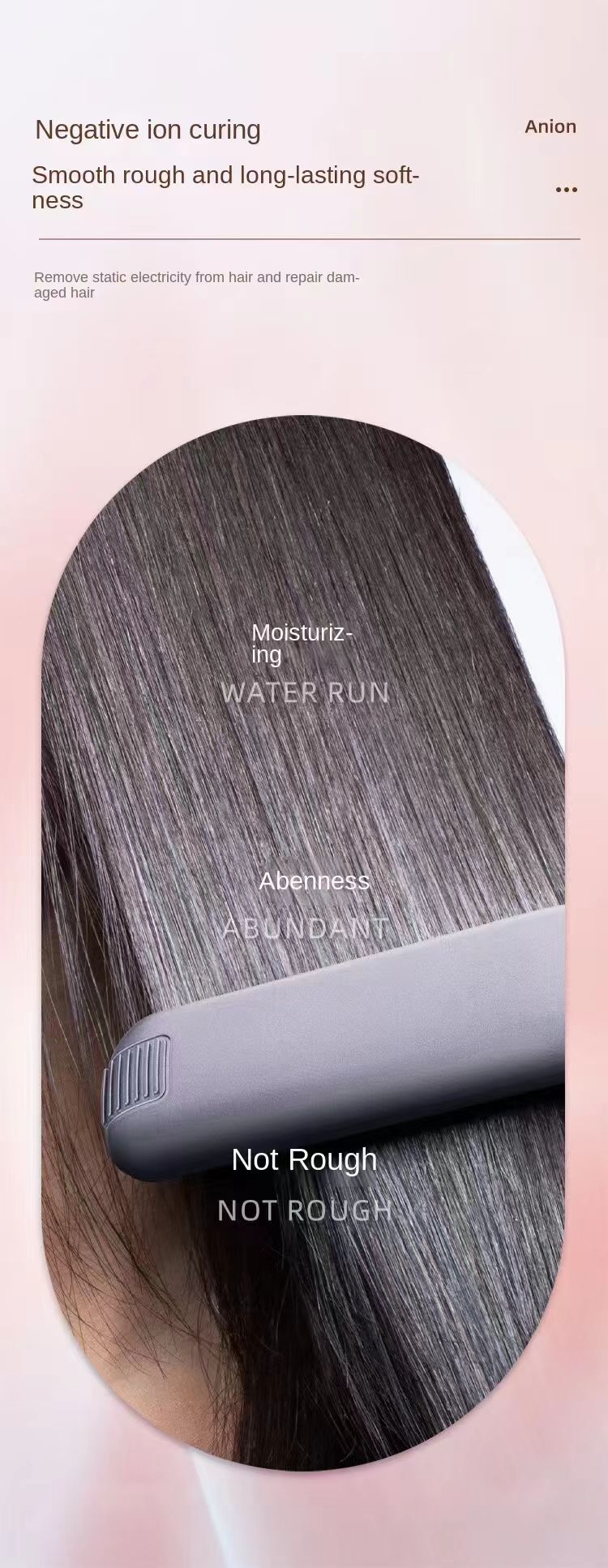 Professional Ceramic Hair Straightener - LCD Display & Ionic Frizz Control
