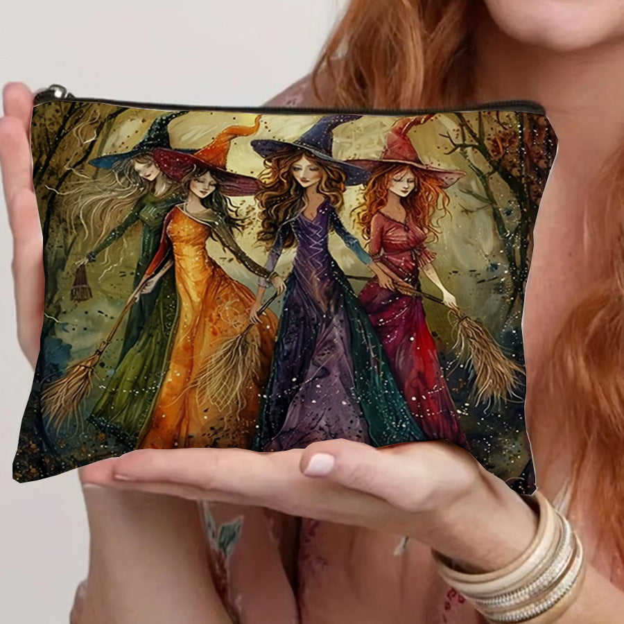 Canvas Zipper Bag for Home Storage & Cosmetic Organizer