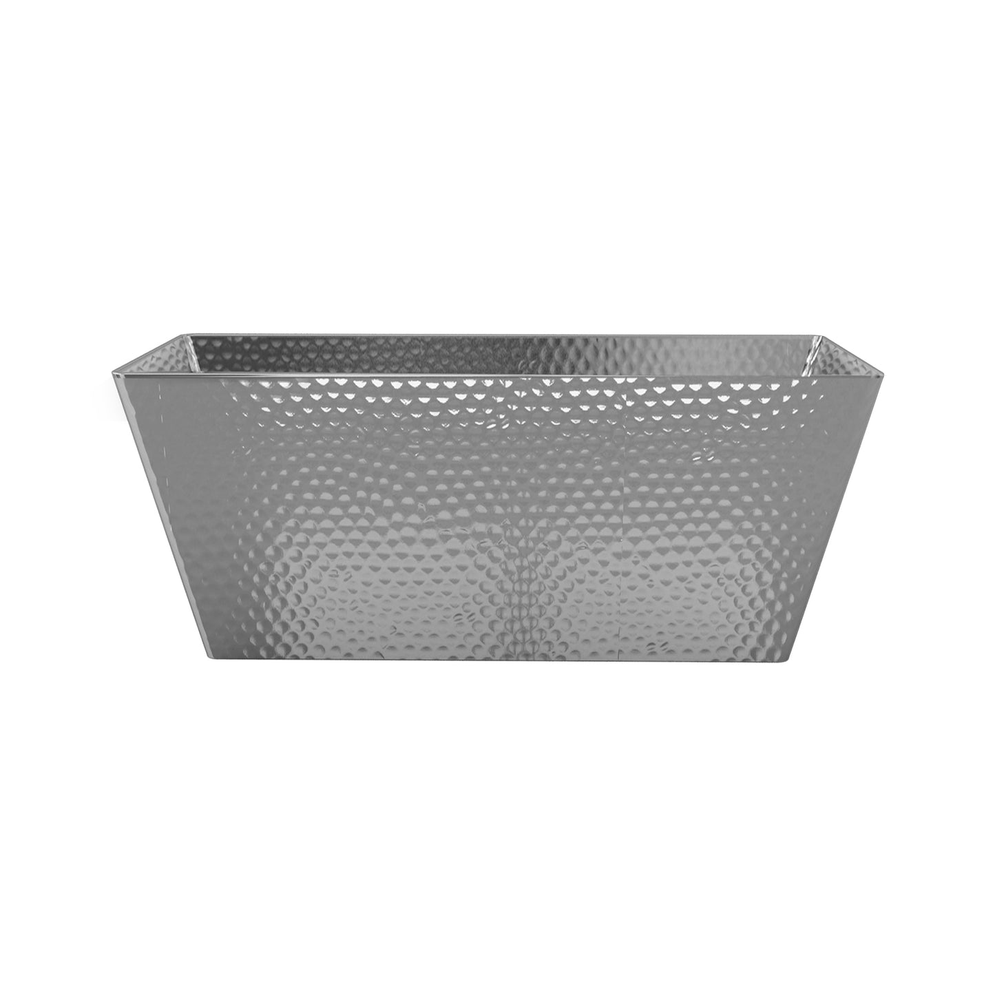 Hammered Stainless Steel Vanity Toilet Tank Tray Shiny Finish