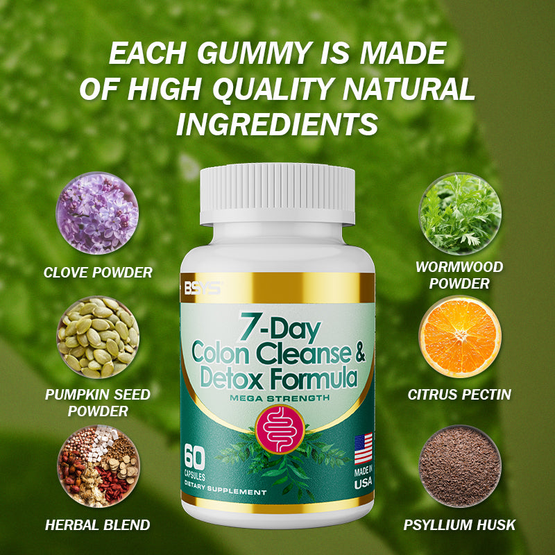 7-Day Colon Cleanse and Detox Supplement Capsules