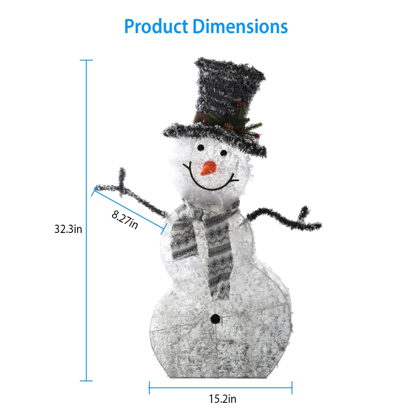 LED Christmas Snowman Decoration Light - Indoor & Outdoor
