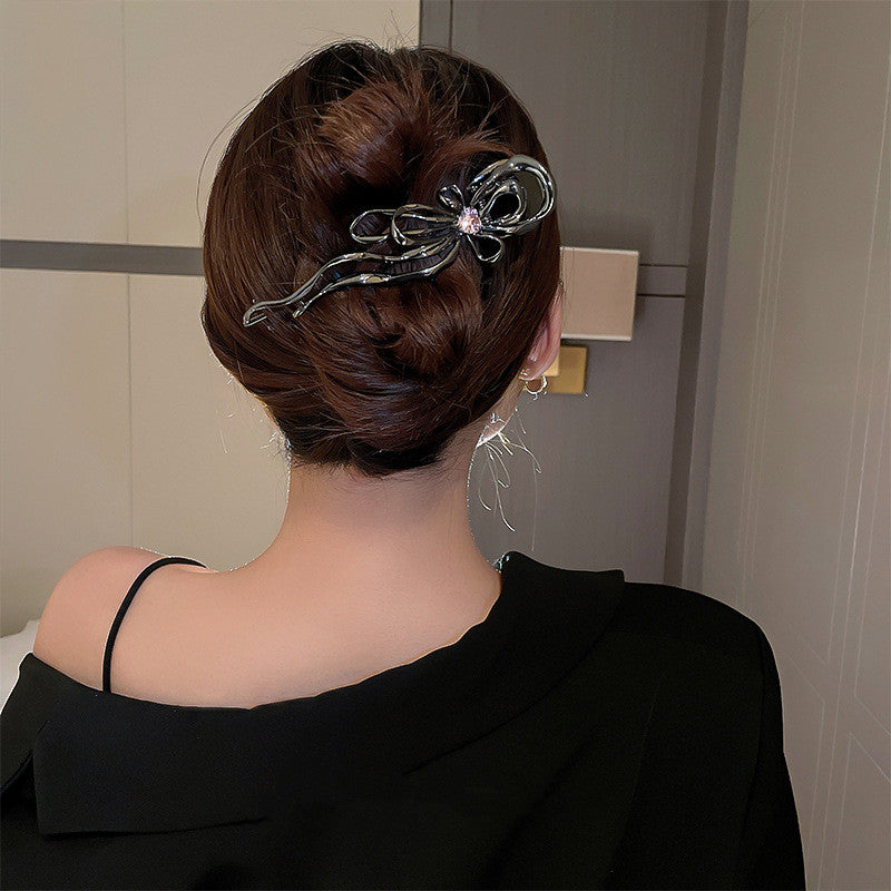 Diamond Butterfly Hair Clip - Women's Claw Clip