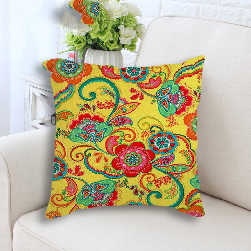 Peach Skin Pillowcase for Sofa Backrest Cover - Multiple Sizes & Styles