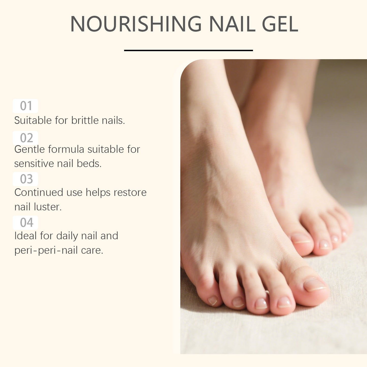 Nourishing Nail Gel - Fungal Repair Gel with Panthenol 20G for Nail Care