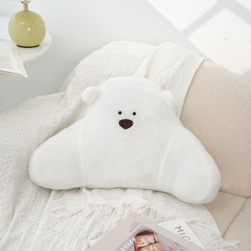 Cute Cartoon Animal Bear Pillow Large Home Decor Cushion - White, Light Coffee, Khaki