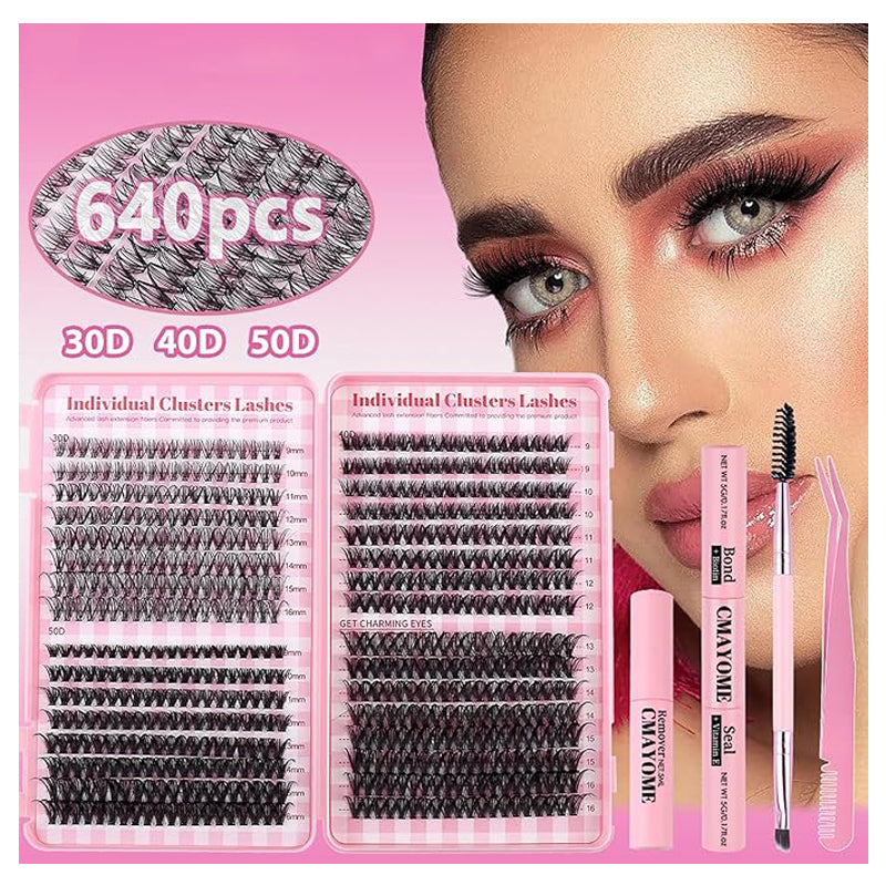 DIY Cluster Eyelash Extension Kit - 4-Piece Professional Lash Set