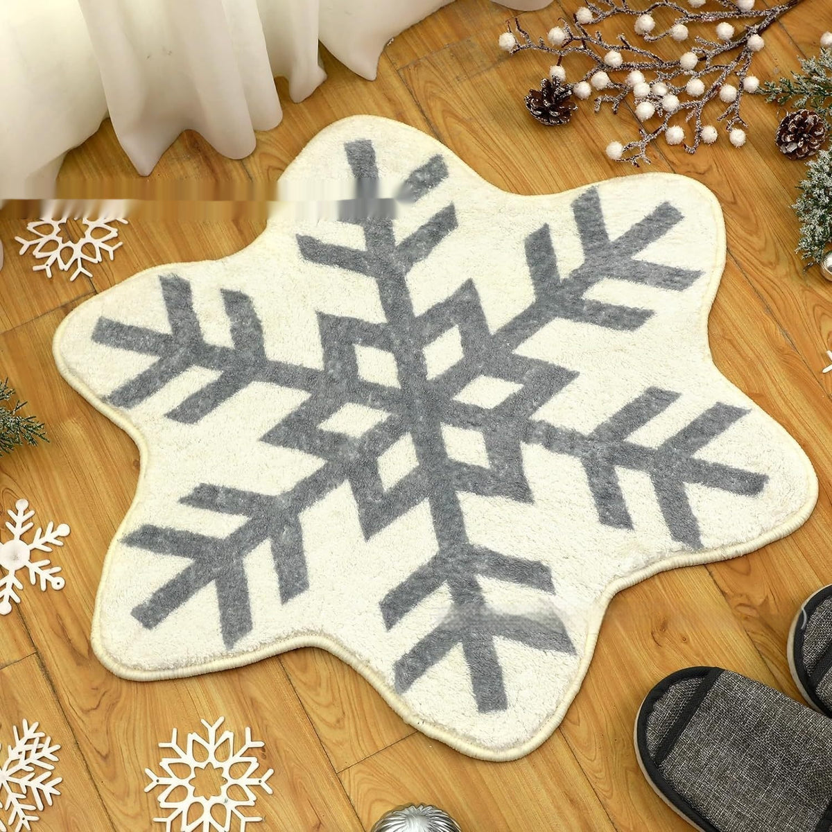 Christmas Cashmere-Like Carpet | Easy to Care Home Textile