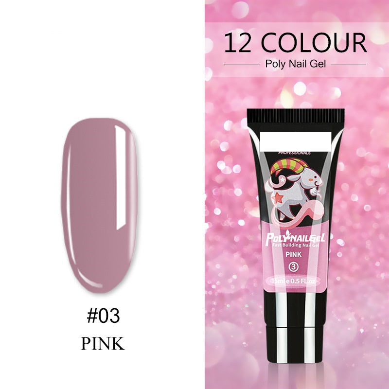 Women's Crystal Nail Polish Extender - Glitter & Capacity Variants 15ML
