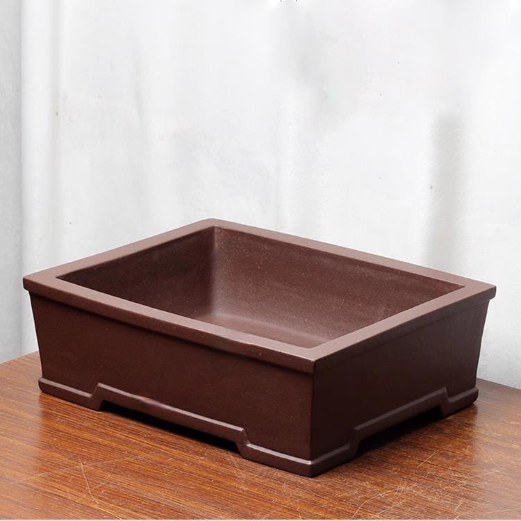 Purple Sand Bonsai Flowerpot - Classical Desktop Plant Container