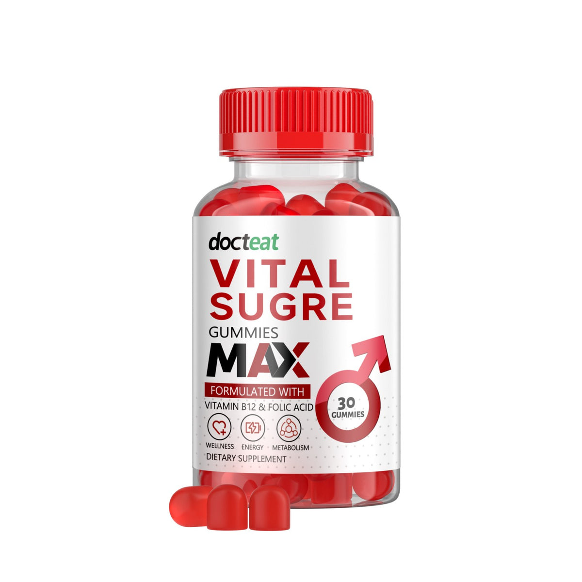Folic Acid Vitamin B Gummies - 30 Count Dietary Supplement