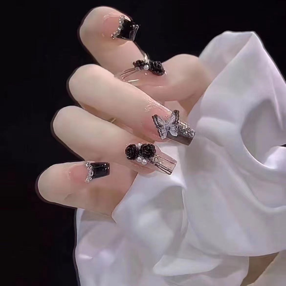 Fake Nail Stickers with Armor Classic Nail Tips for Nail Art and Manicure