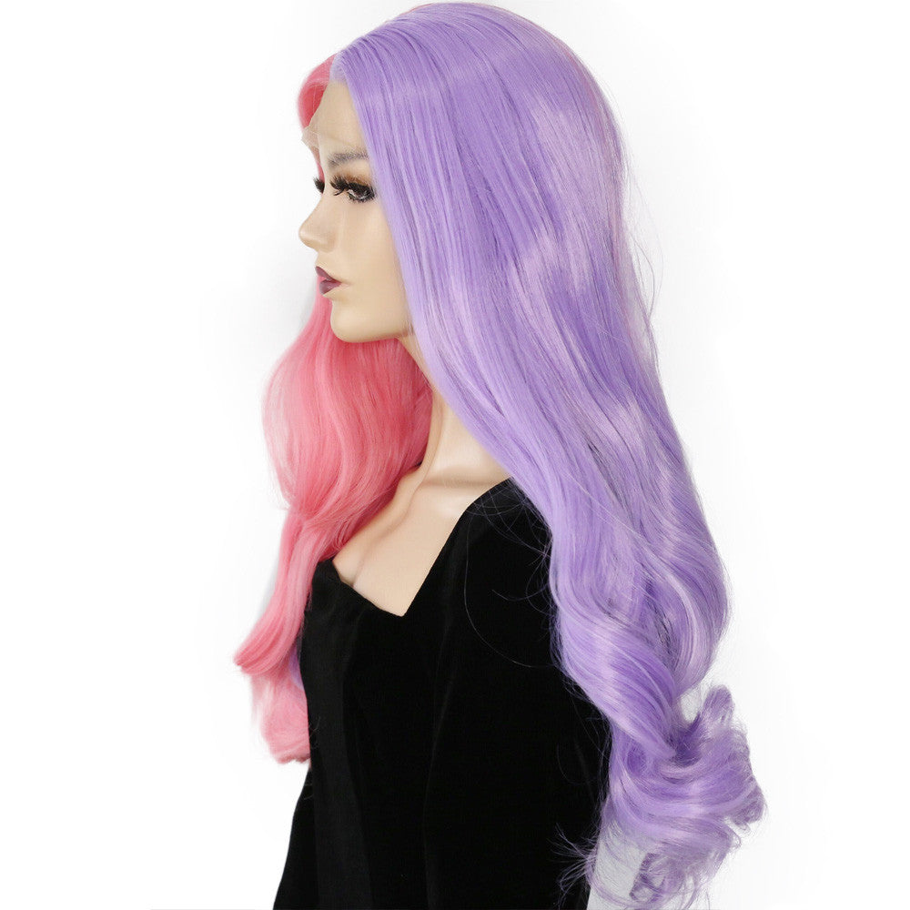 Ladies Long Curly Hair Lace Wig