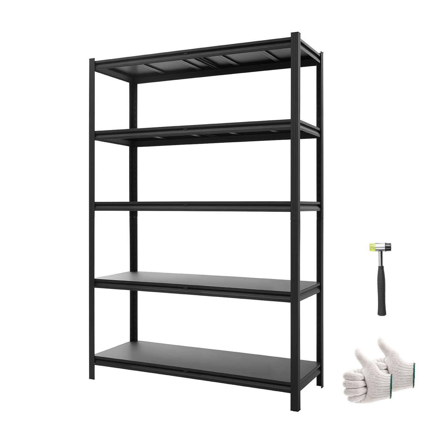 Heavy Duty Metal Garage Storage Shelves - 5-Tier Adjustable Utility Rack 2500 Lbs Capacity