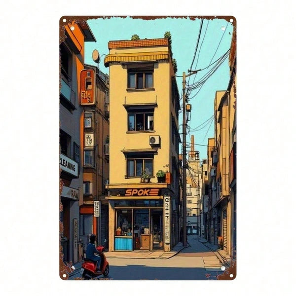 Metal Tin Sign Wall Decoration - 20 cm x 20 cm