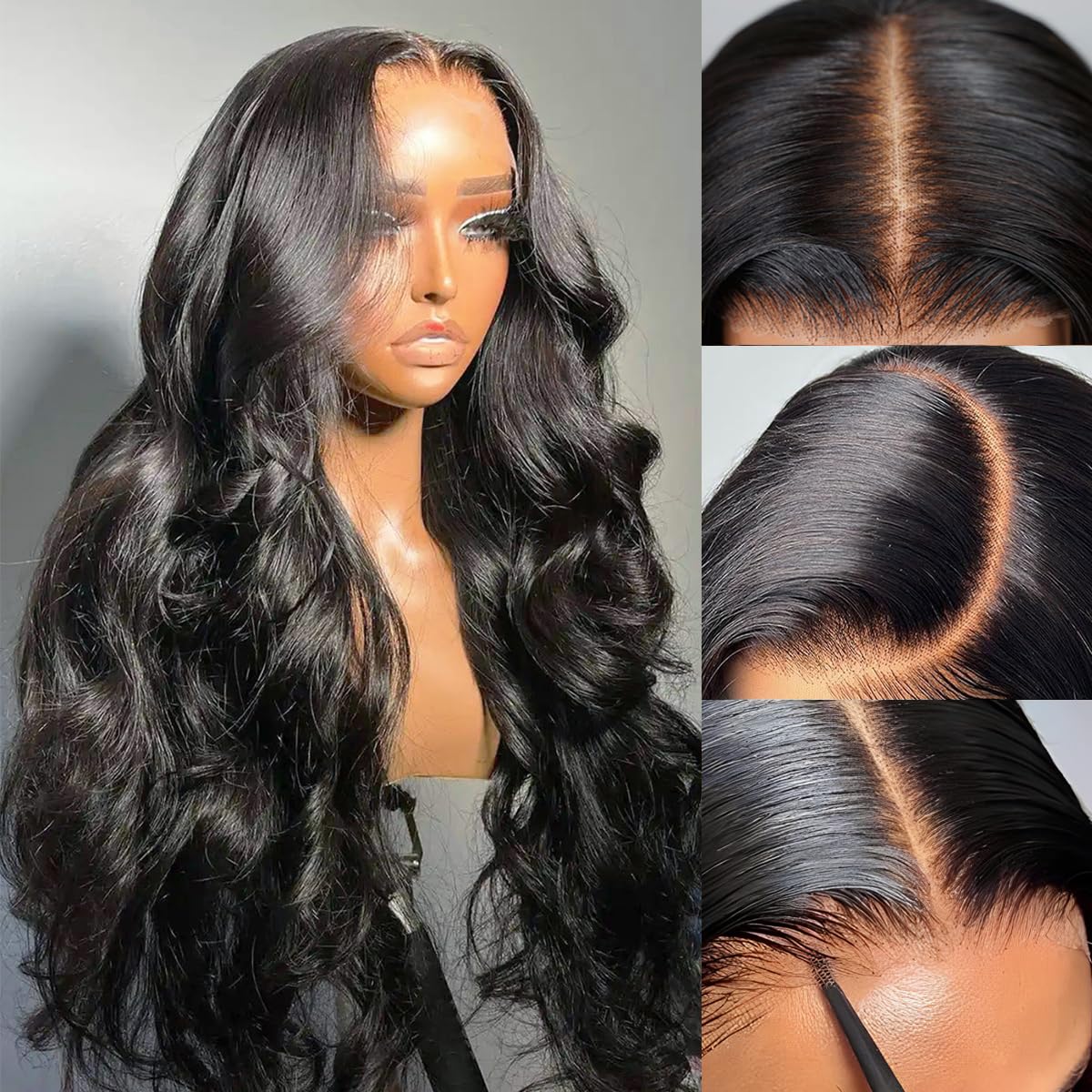 Body Wave Human Hair 4x6 Lace Closure Wig - Natural Color