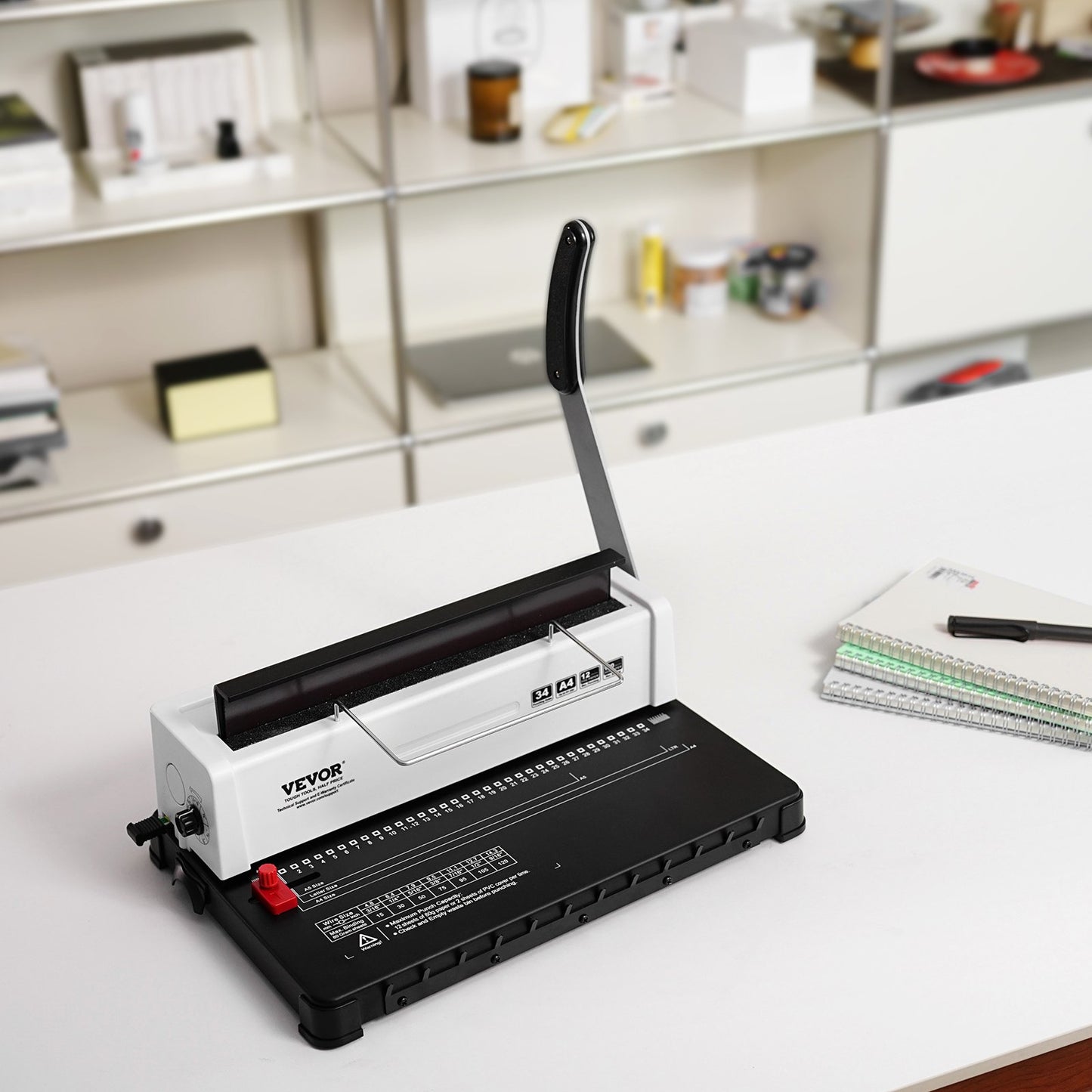 Manual Coil Spiral Binding Machine - 120 Sheets Capacity