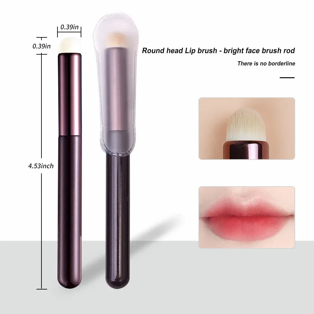 Professional Lip Makeup Brush with Round Head - Multi-Functional Cosmetic Tool