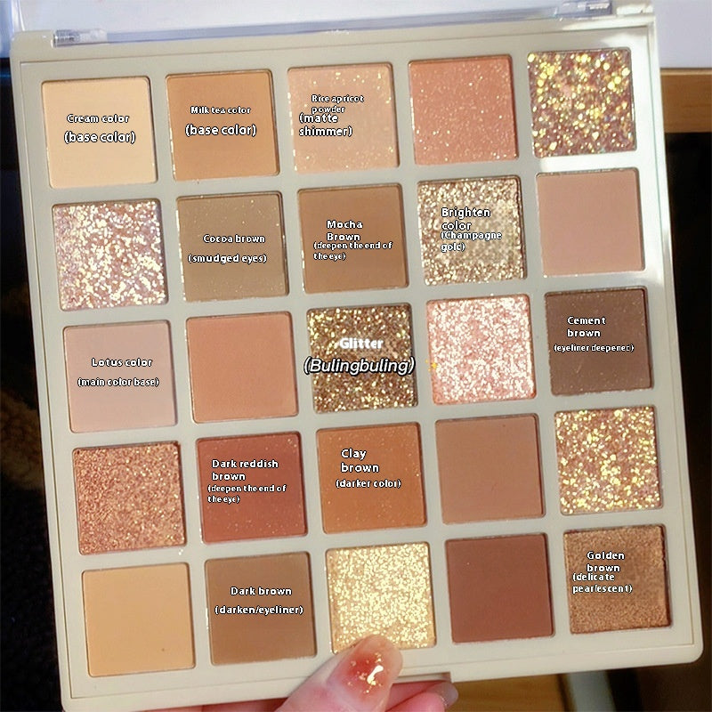 Multicolor Glitter Eyeshadow Palette - 25 Shades for Eye Makeup, Sparkling Color Set