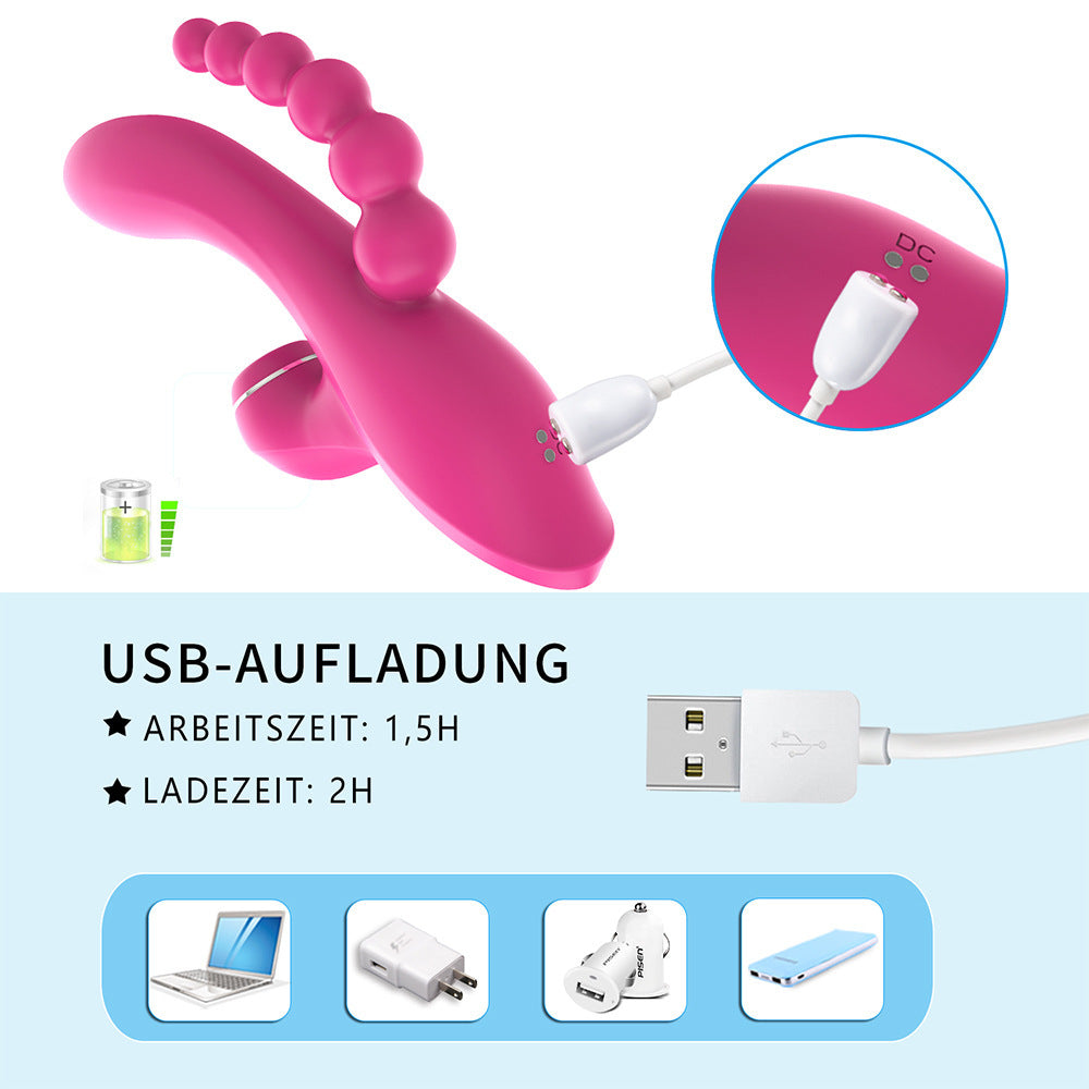 Multi-frequency Vibration Sucking Device for Women - Rechargeable Silicone Massager