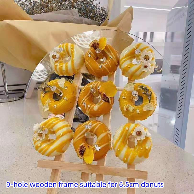 Wooden Donut Display Stand for Weddings and Parties Multiple Sizes