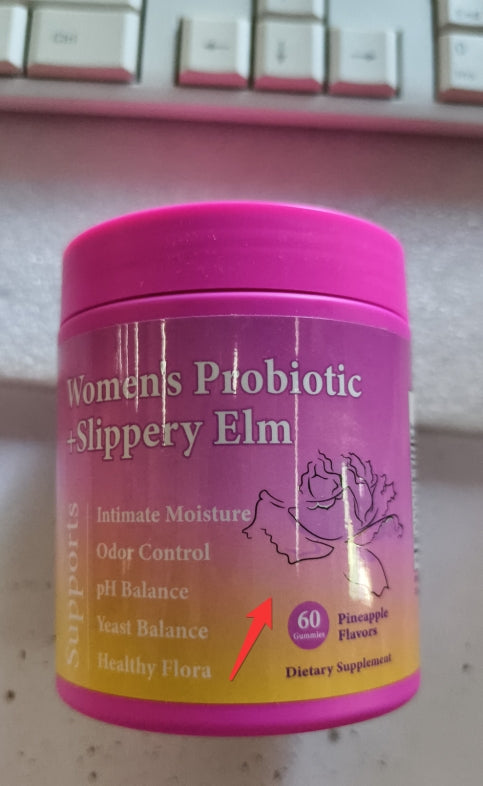 Probiotic Gummies for Women - 60 Pineapple Flavor Tablets