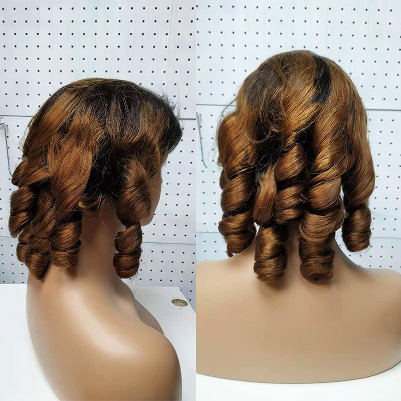 Spring Curly Human Hair Lace Wigs for Women - Double Drawn & Tangle-Free, Multiple Lengths & Colors
