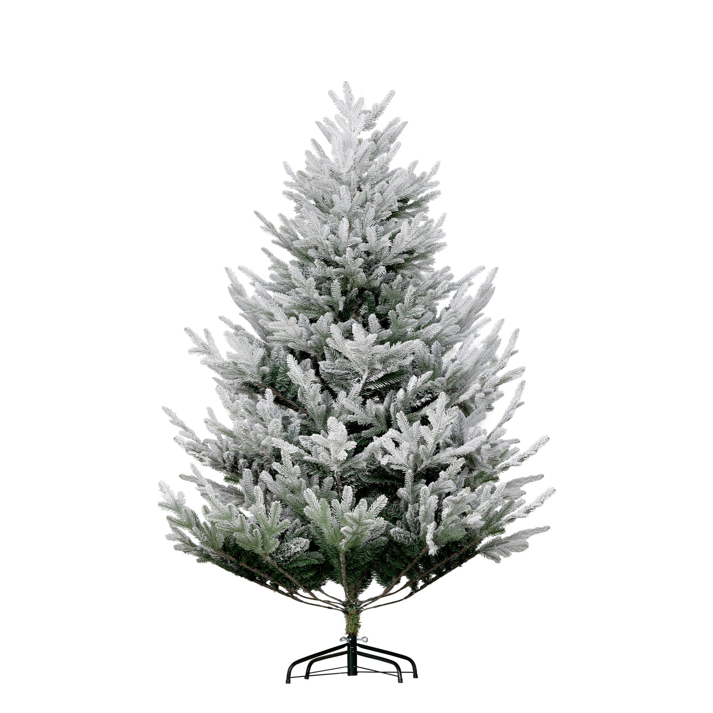 6 FT Flocked Artificial Christmas Tree with 795 Tips - Green
