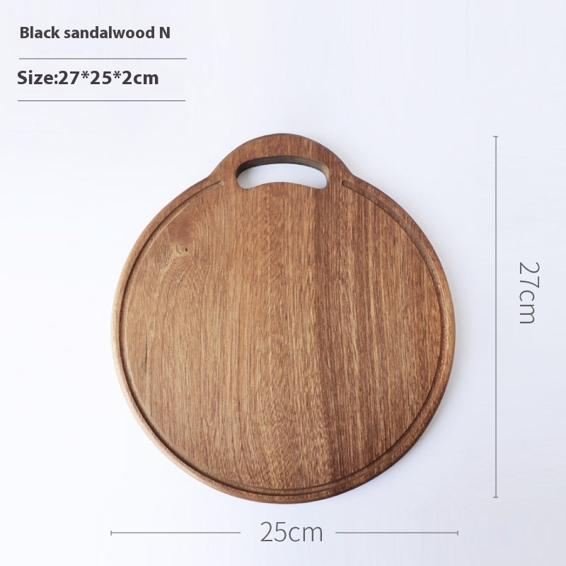 Wooden Vegetable Cutting Board with Handle - Kitchen Food Prep Board