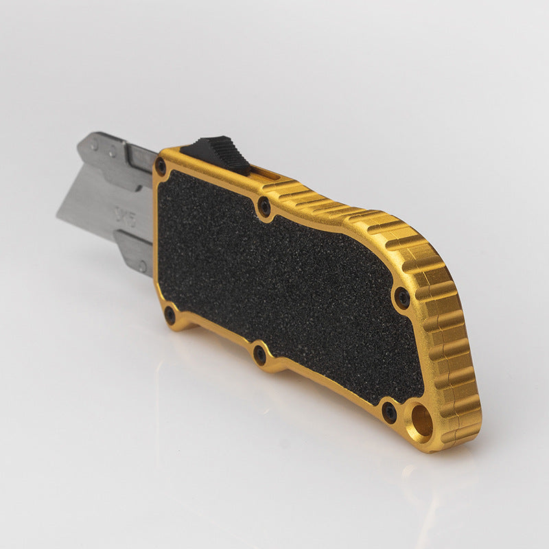 Retractable Multi-Purpose Aluminum Knife with 5 Spare Blades