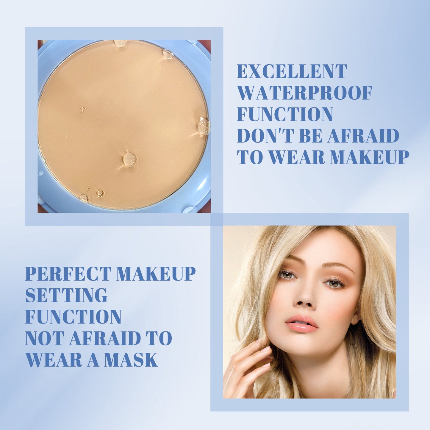 Long-Lasting Finishing Setting Powder - Lightweight & Waterproof Makeup