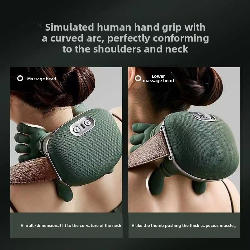 Neck & Shoulder Massage Tool for Cervical Relief - Green